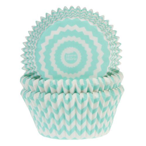 HOM Muffin Förmchen Chevron Mint