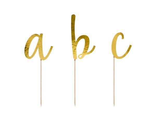 Cake Topper Alphabet 9,5 - 12 cm