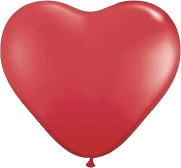 Ballon Herzen Pastel Red/6