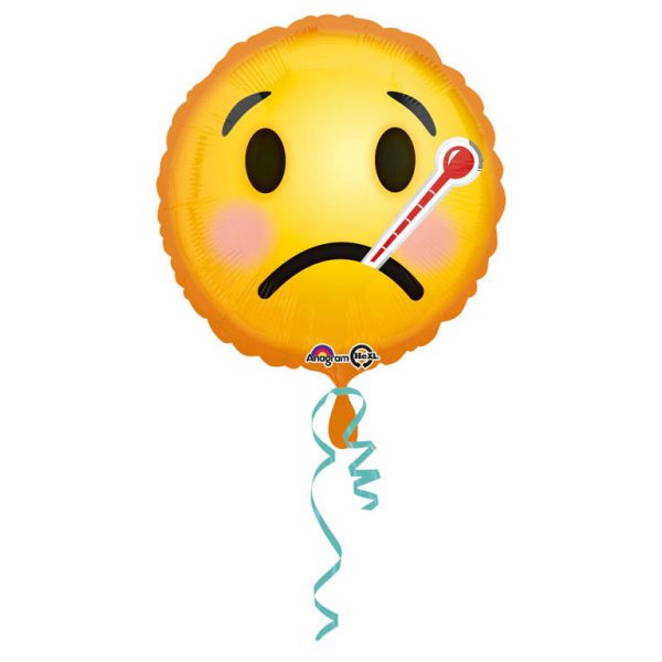 Emoji Gute Besserung Folienballon 43 cm