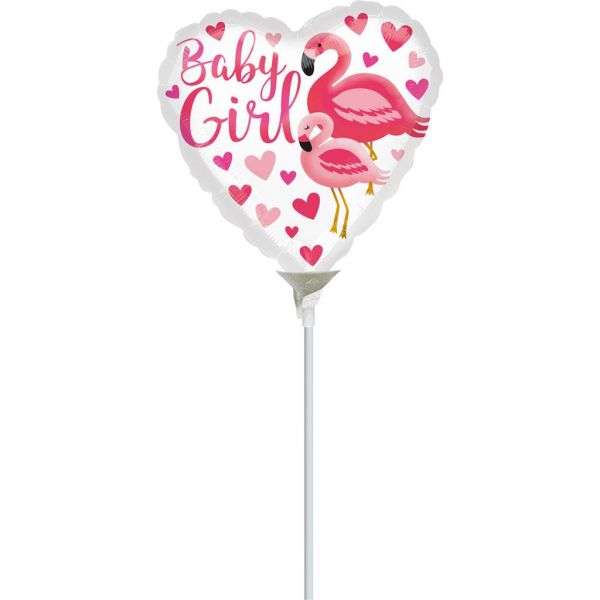 Flamingo Baby girl Mini-Folienballon