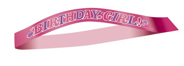 Happy Birthday Girl Sash